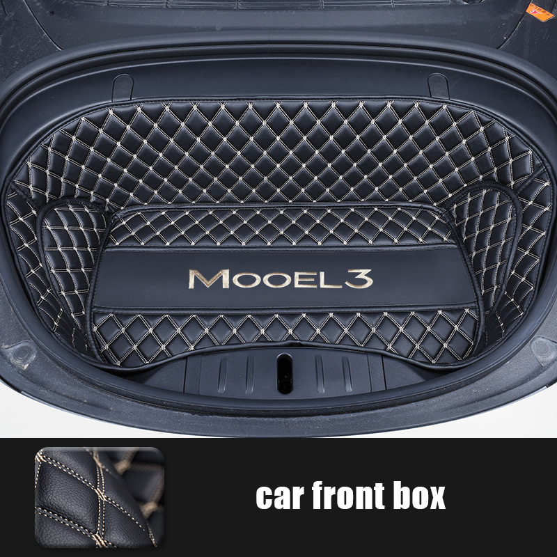 Tesla Model 3 Trunk Mats (8-Piece Set) - Waterproof, Soundproof, Stain-Resistant-TESGOD