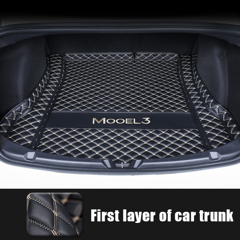 Tesla Model 3 Trunk Mats (8-Piece Set) - Waterproof, Soundproof, Stain-Resistant-TESGOD