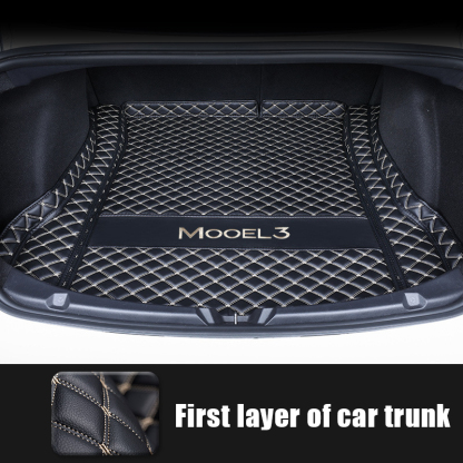 Tesla Model 3 Trunk Mats (8-Piece Set) - Waterproof, Soundproof, Stain-Resistant-TESGOD