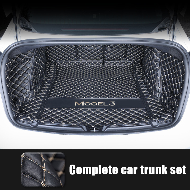 Tesla Model 3 Trunk Mats (8-Piece Set) - Waterproof, Soundproof, Stain-Resistant-TESGOD