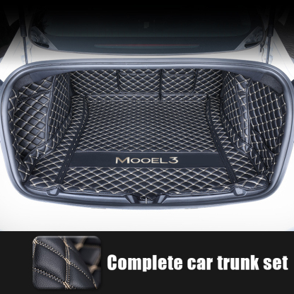 Tesla Model 3 Trunk Mats (8-Piece Set) - Waterproof, Soundproof, Stain-Resistant-TESGOD