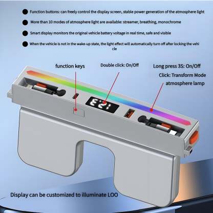 Center Console Ambient Light USB Hub Tesla Model Y Juniper / Model 3 Highland