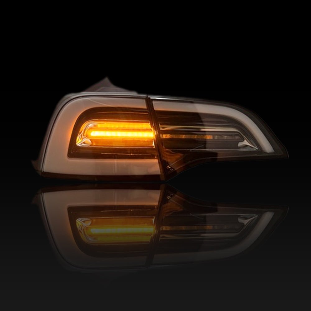Turn Signal Effect with dynamic sequential LED turn signals showing crisp amber light