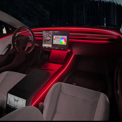 Interior Neon Lights Suitable for the 2024 Model 3-TESGOD