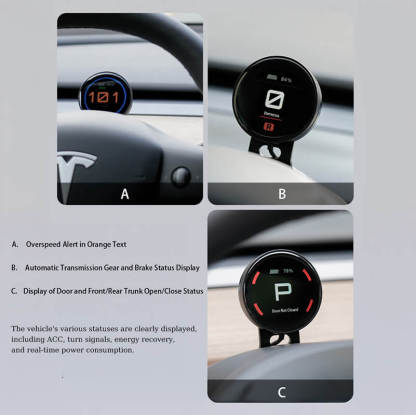 Magnetic Dashboard Heads-Up Display Screen Suitable for Tesla Model 3/Y-TESGOD