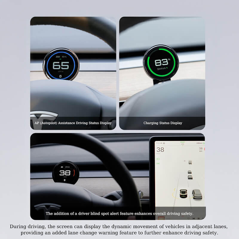Magnetic Dashboard Heads-Up Display Screen Suitable for Tesla Model 3/Y-TESGOD