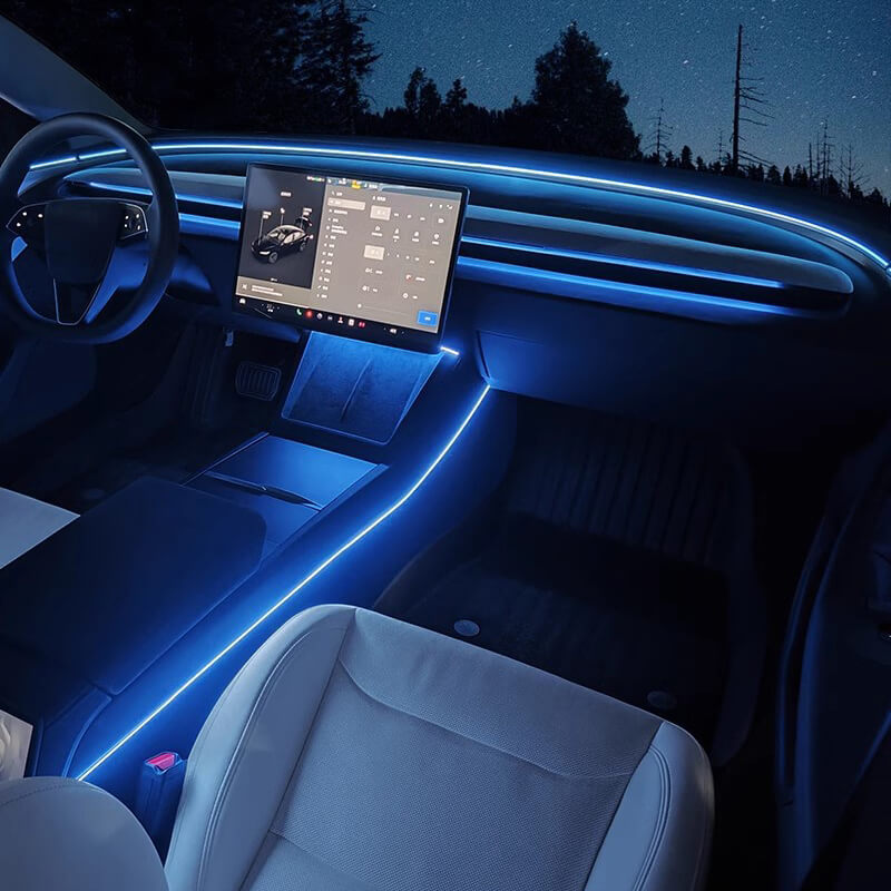 Interior Neon Lights Suitable for the 2024 Model 3-TESGOD