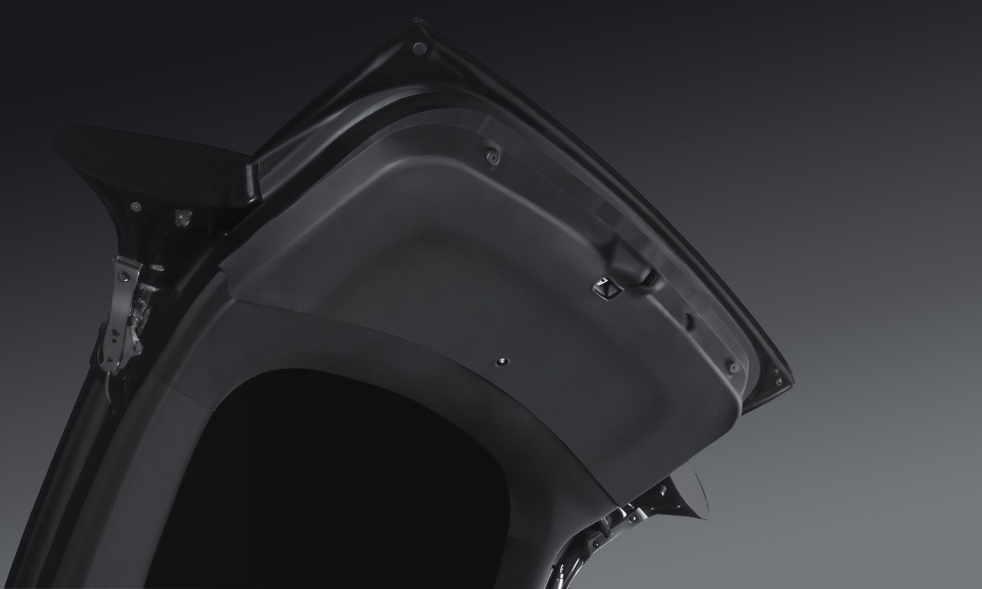 Image of the TPE Tailgate Protector installed in a Tesla Model Y