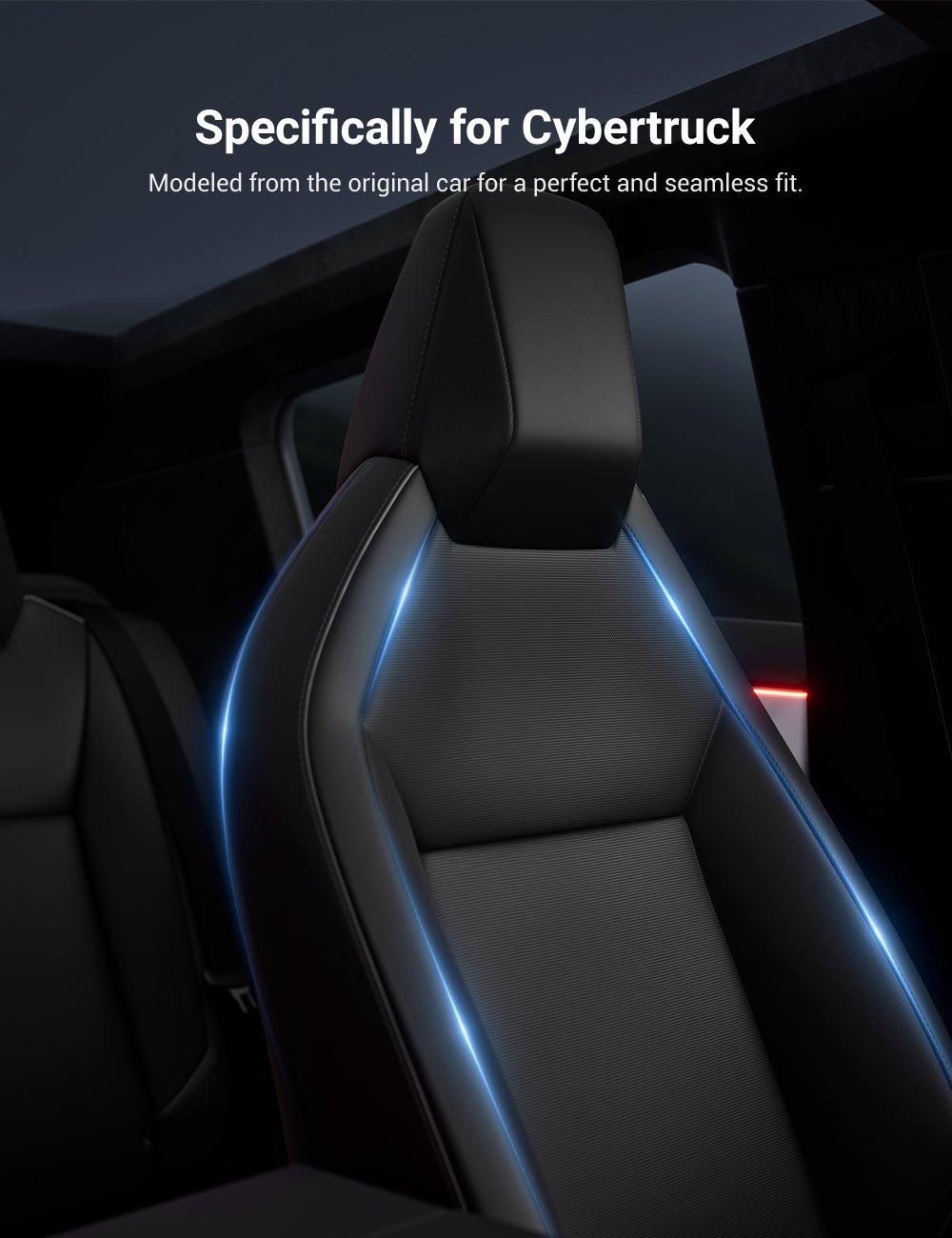 Full Leather Seat Covers for Tesla Cybertruck (10 PCS)