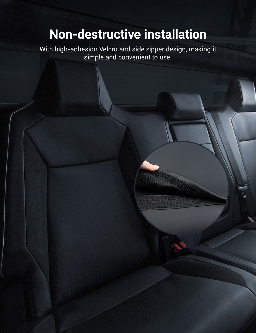 Full Leather Seat Covers for Tesla Cybertruck (10 PCS)