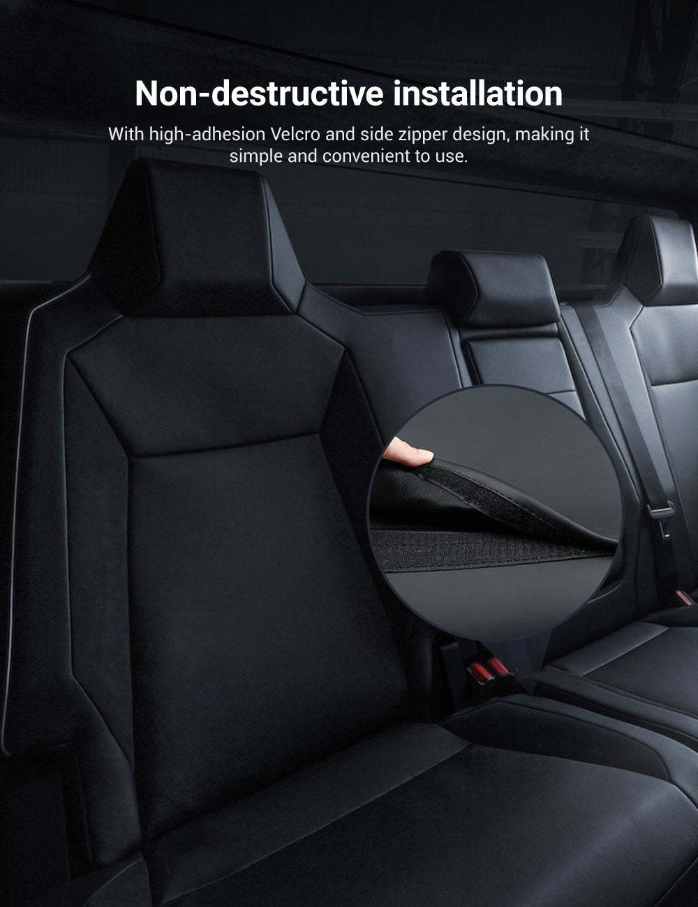 Full Leather Seat Covers for Tesla Cybertruck (10 PCS)