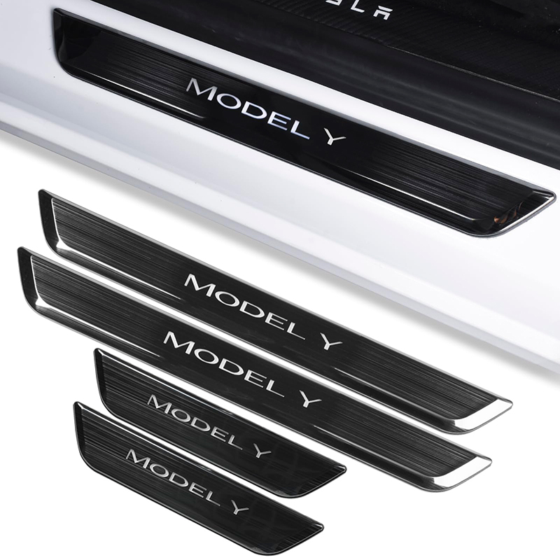 Tesla Model 3 (2019-2023.10) / Y (2020-2024) Illuminated Door Sills-TESGOD