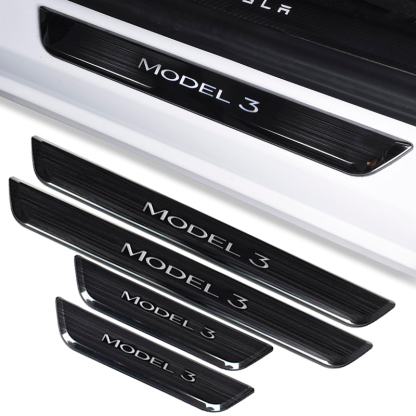 Tesla Model 3 (2019-2023.10) / Y (2020-2024) Illuminated Door Sills-TESGOD