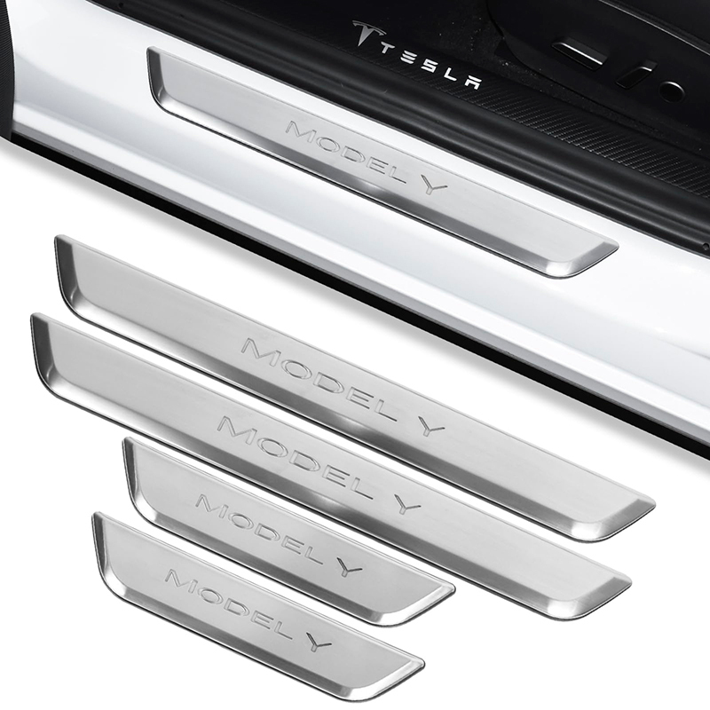 Tesla Model 3 (2019-2023.10) / Y (2020-2024) Illuminated Door Sills-TESGOD