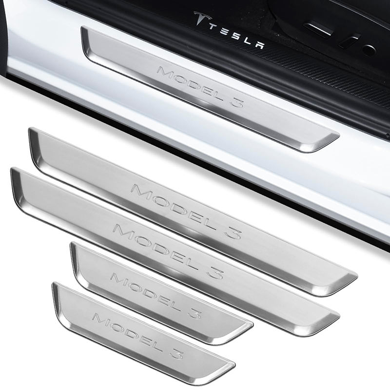 Tesla Model 3 (2019-2023.10) / Y (2020-2024) Illuminated Door Sills-TESGOD