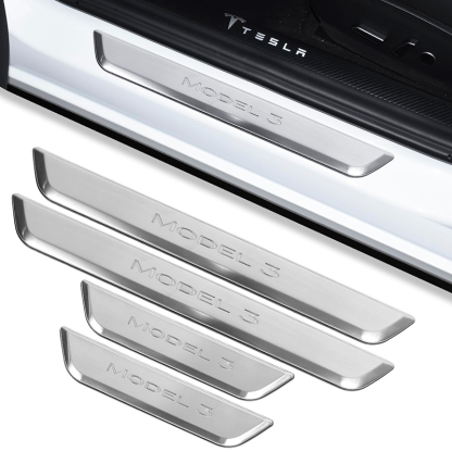 Tesla Model 3 (2019-2023.10) / Y (2020-2024) Illuminated Door Sills-TESGOD
