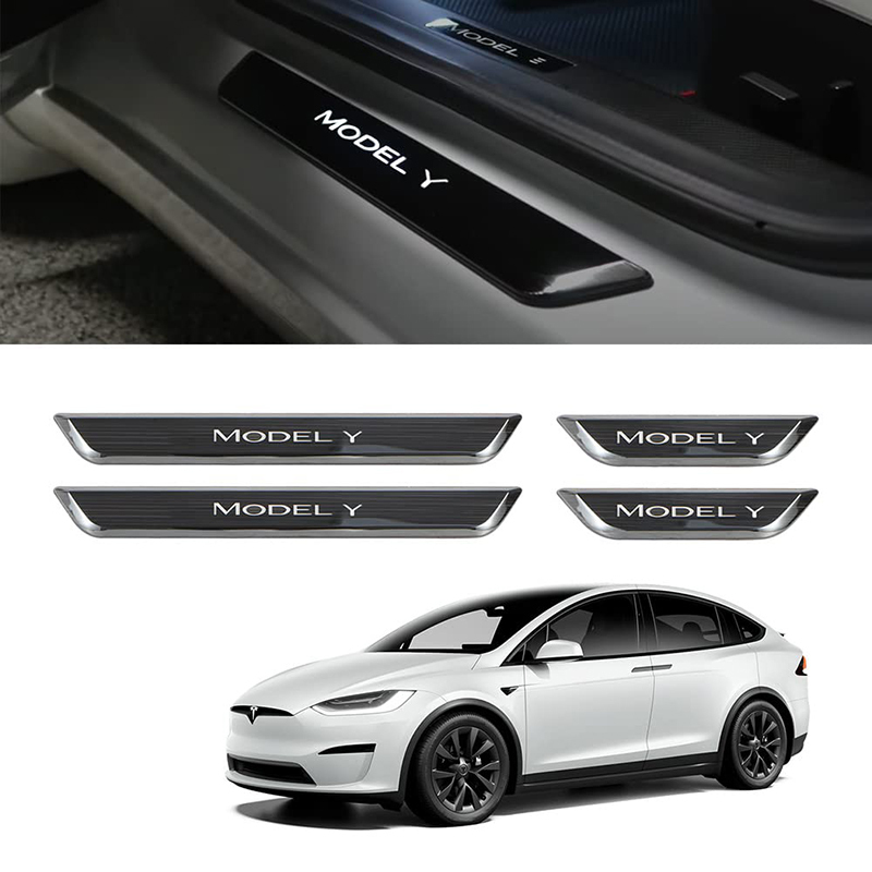 Tesla Model 3 (2019-2023.10) / Y (2020-2024) Illuminated Door Sills-TESGOD