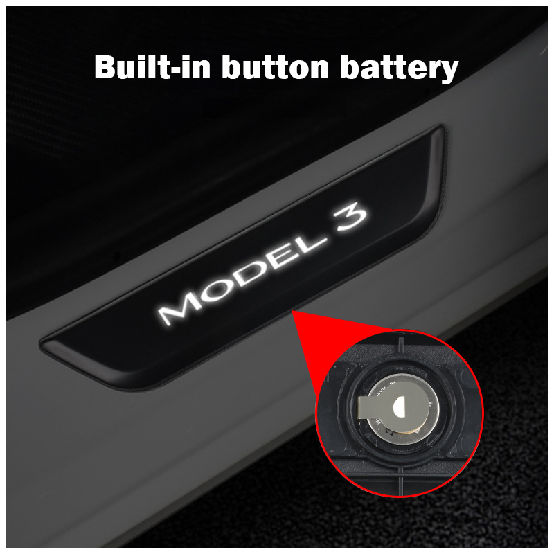 Tesla Model 3 (2019-2023.10) / Y (2020-2024) Illuminated Door Sills-TESGOD