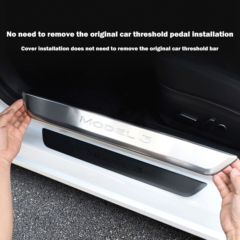 Tesla Model 3 (2019-2023.10) / Y (2020-2024) Illuminated Door Sills-TESGOD