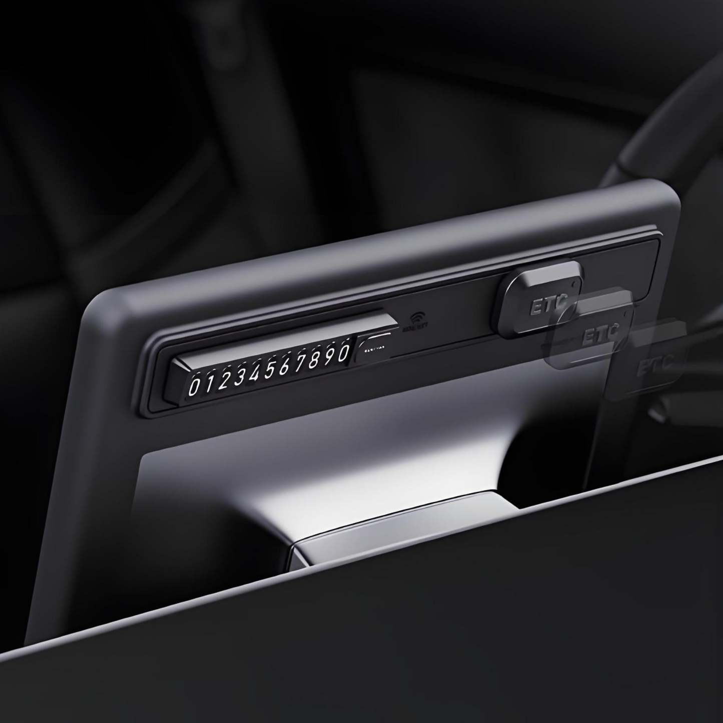 Magnetic Silicone Center Screen Frame for Tesla Model Y Juniper & Model 3 Highland