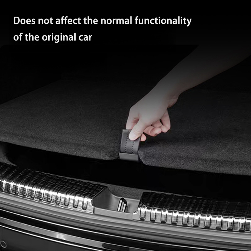 Trunk Guard Plate for Tesla Model 3/Y – Stainless Steel, Black Titanium Coating-TESGOD