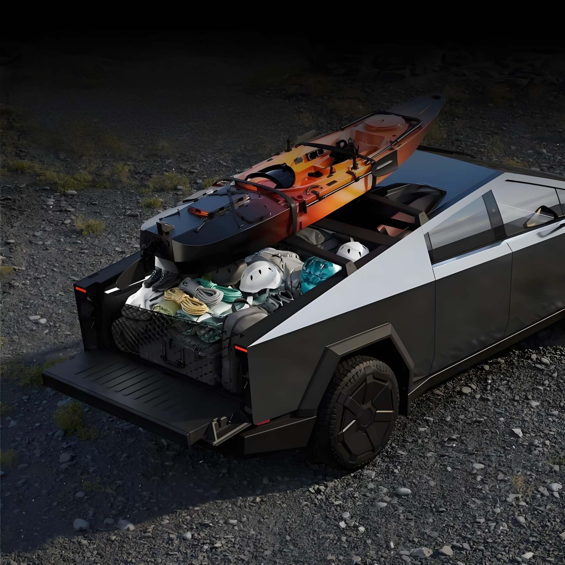 Rear Trunk Cargo Net for Tesla Cybertruck