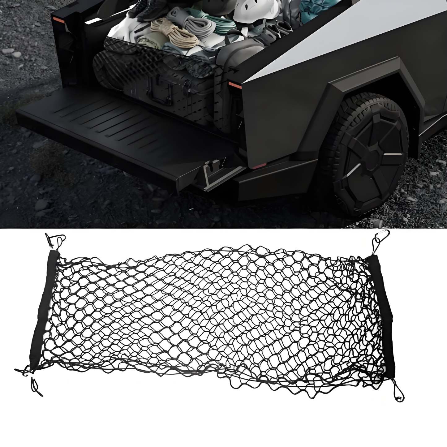 Rear Trunk Cargo Net for Tesla Cybertruck
