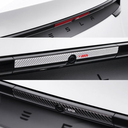 Trunk Button Indicator Sticker for Tesla Model Y Juniper (2025.03+)