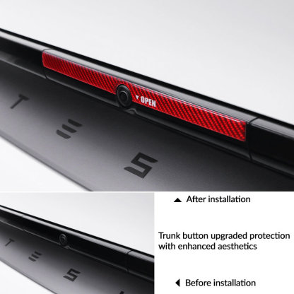 Trunk Button Indicator Sticker for Tesla Model Y Juniper (2025.03+)