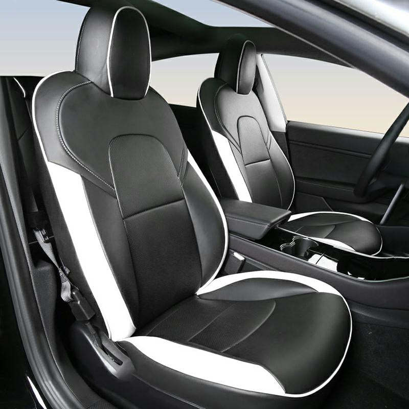 Seat Covers for Only Front Seats/Rear Seats for Tesla Model 3 & Model Y (5 Seater)