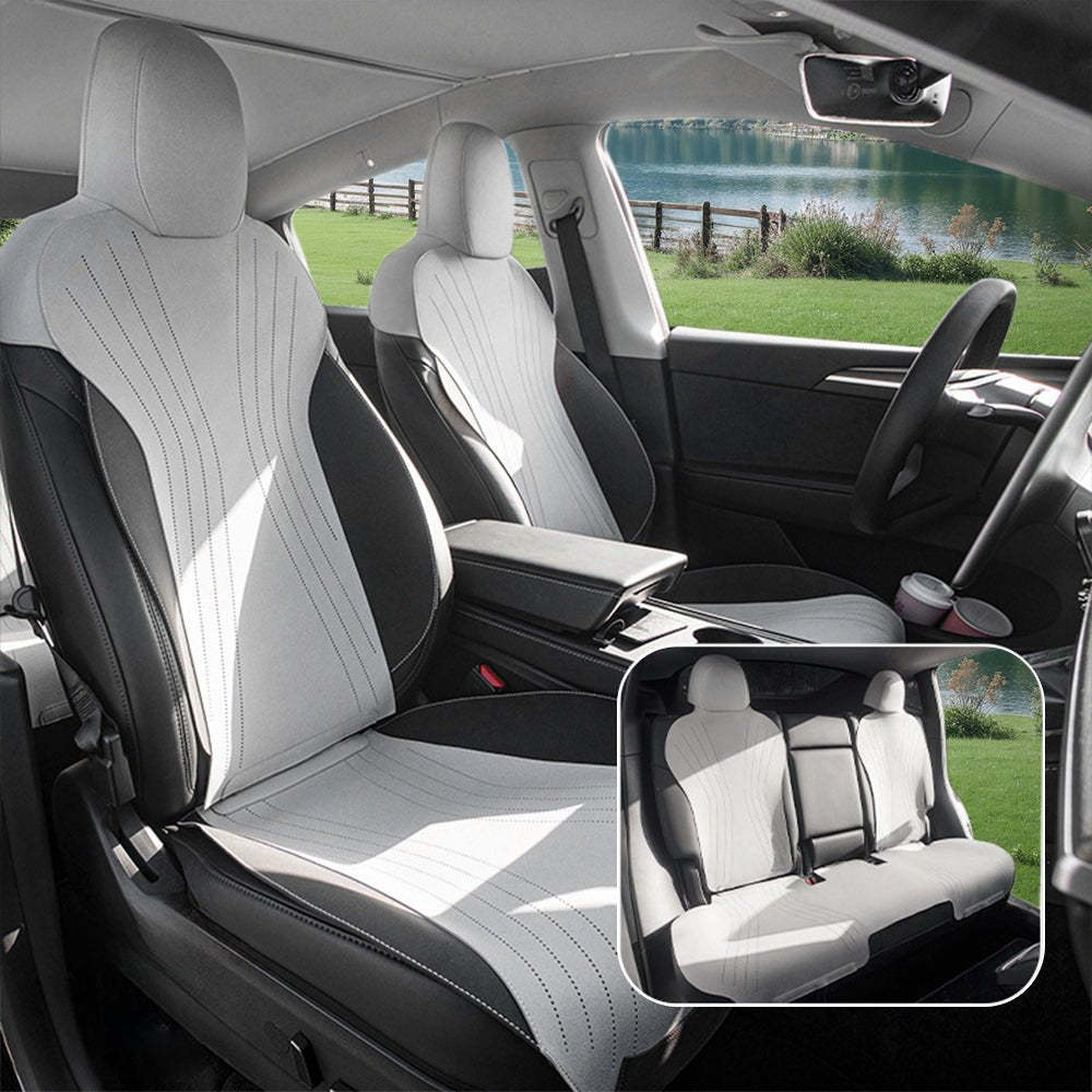 Suede Seat Covers for Tesla Model 3 & Model Y