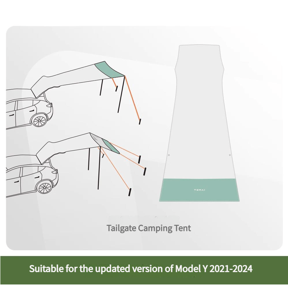 Tailgate Camping Tent for Tesla Model Y Juniper