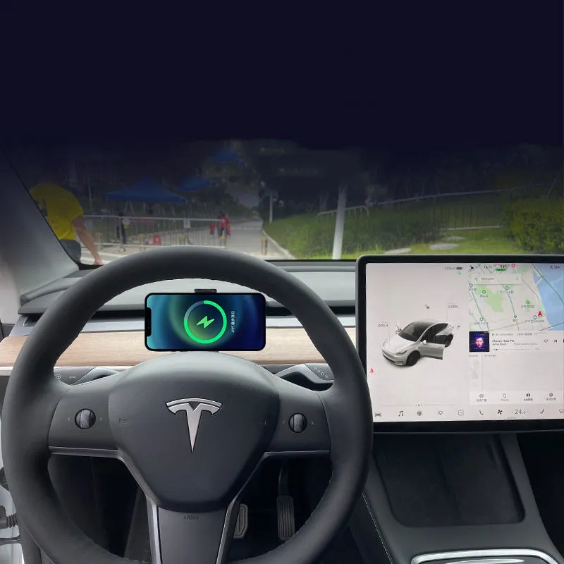 Wireless Phone Charger Holder for Tesla Model 3/Y-TESGOD