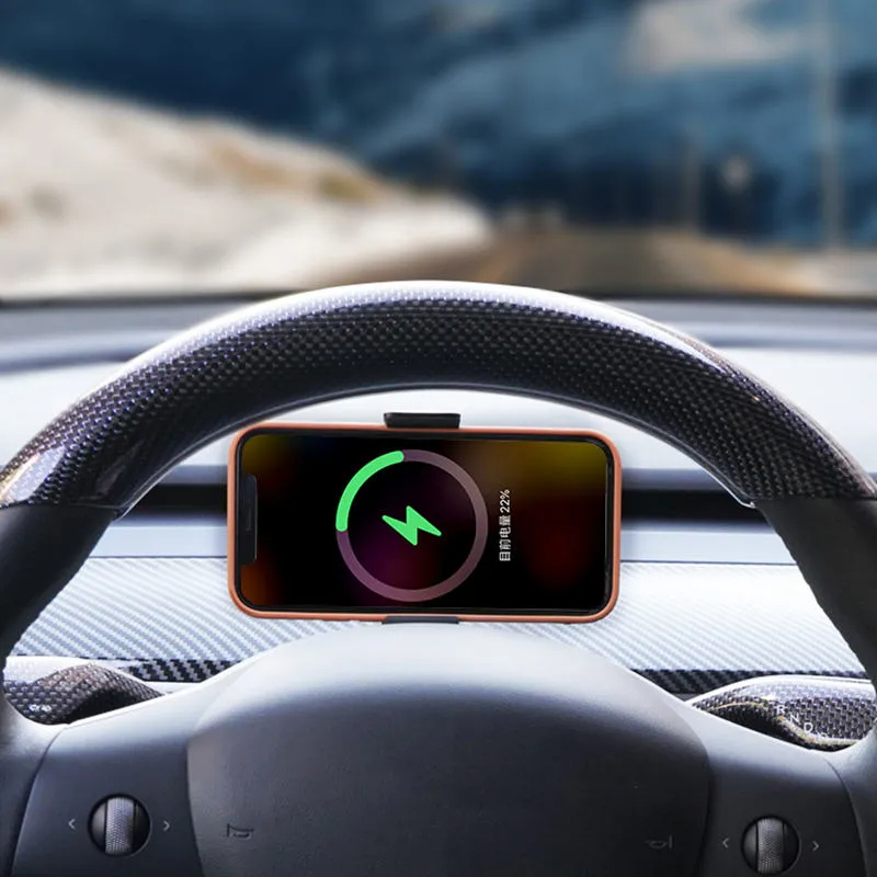 Wireless Phone Charger Holder for Tesla Model 3/Y-TESGOD