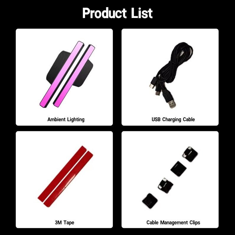 Model 3/Y RGB Sound-Activated Ambient Lighting Kit