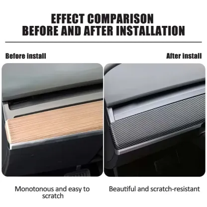 Tesla Model 3/Y Dashboard Cover - Real Molded Carbon Fiber-TESGOD