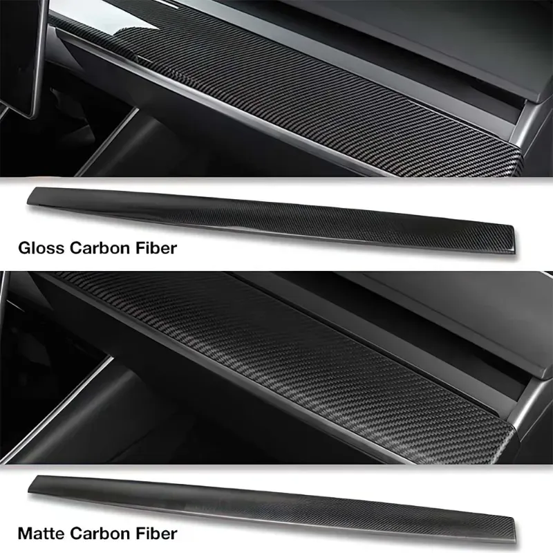 Tesla Model 3/Y Dashboard Cover - Real Molded Carbon Fiber-TESGOD