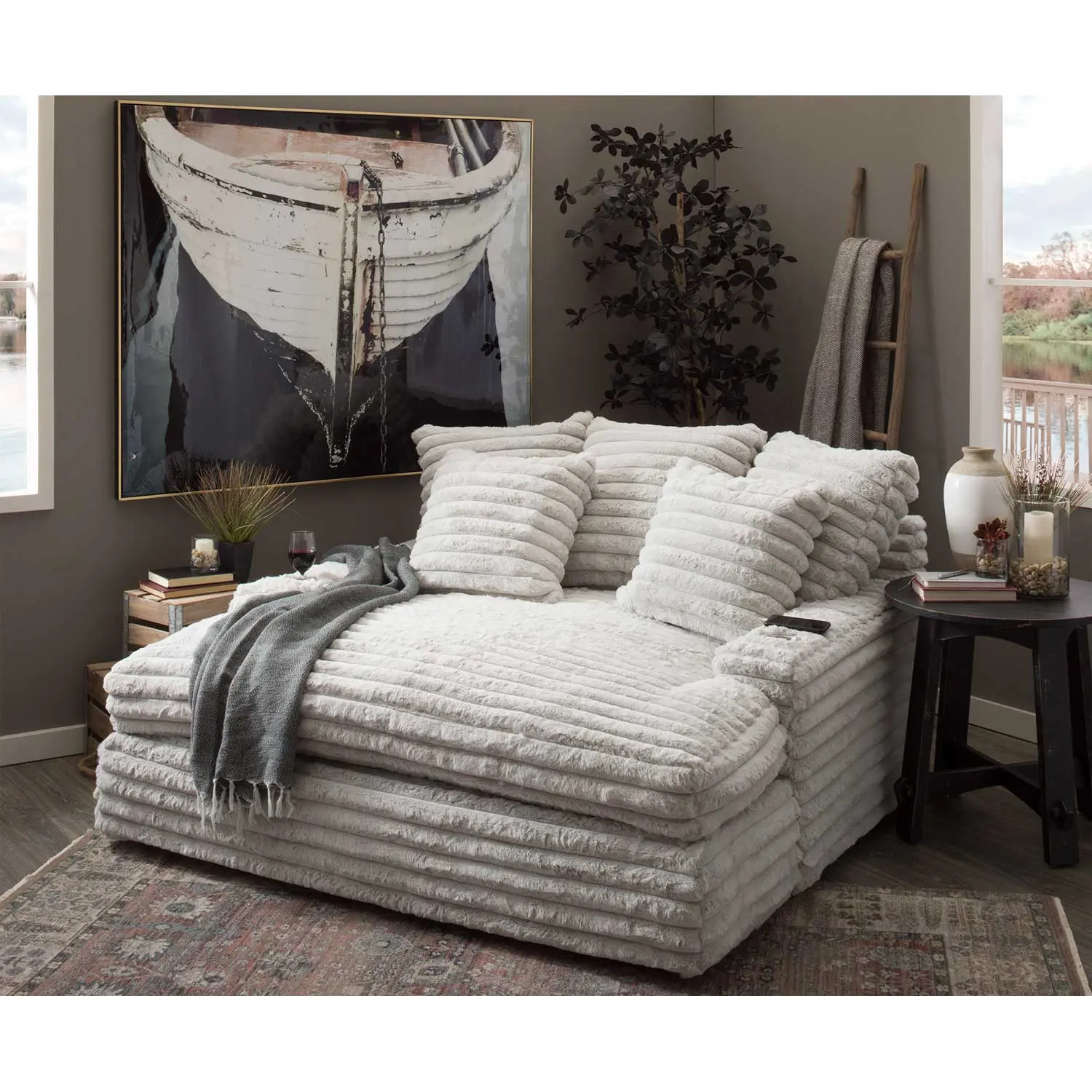 Limited Time Offer: Nestle Chaise Lounge with Dual C