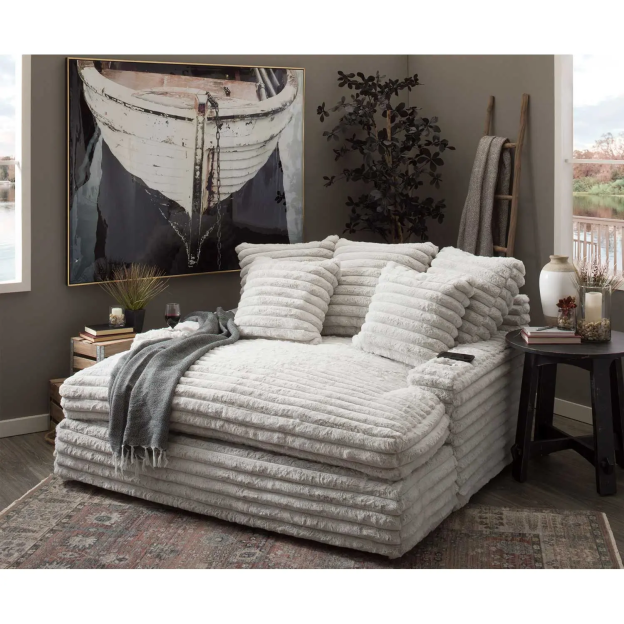 Limited Time Offer: Nestle Chaise Lounge with Dual C