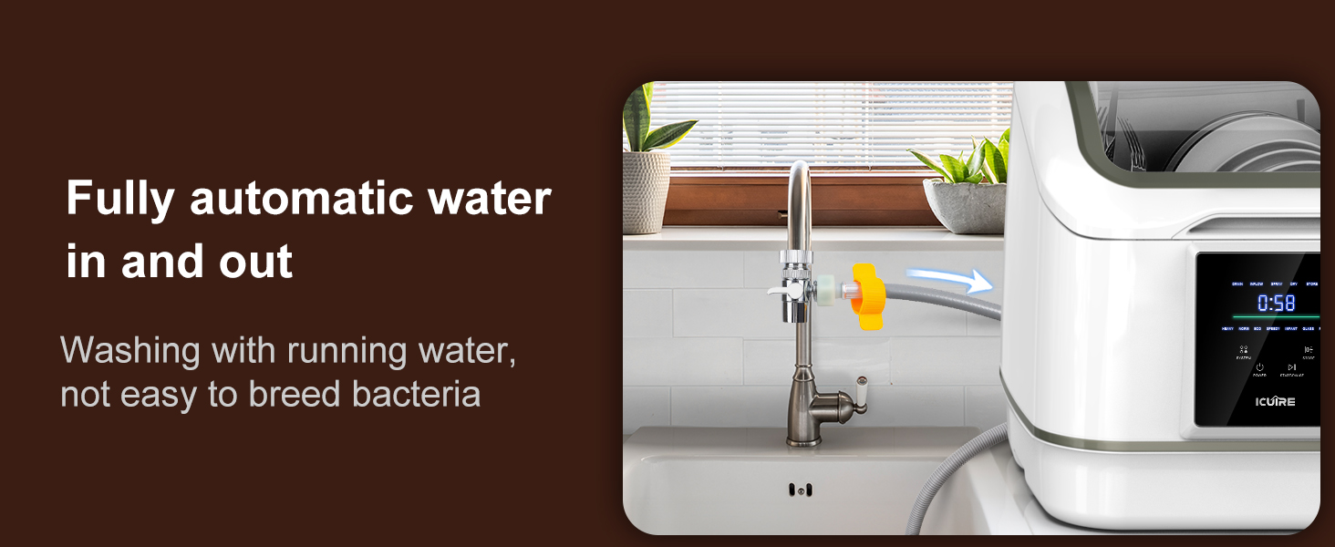 Automatic water in and out