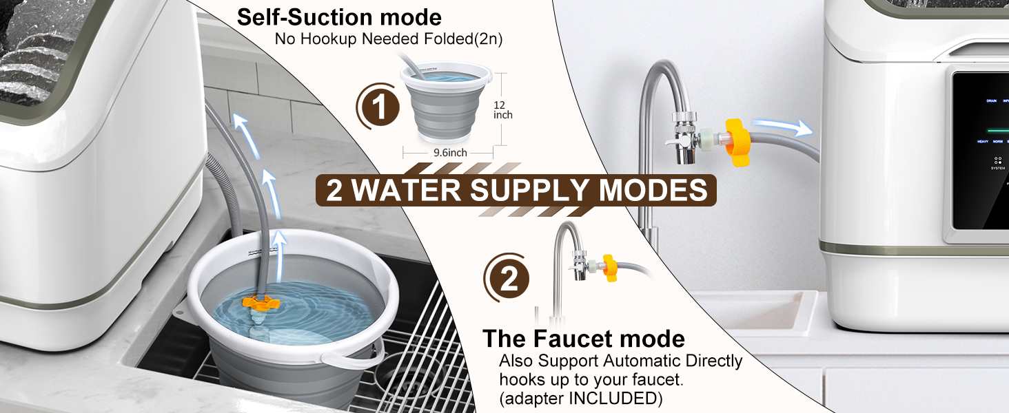 2 water supply modes