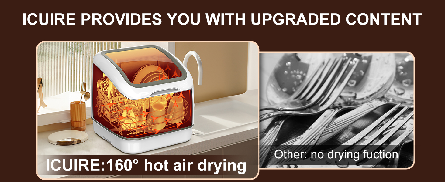 160° hot air drying