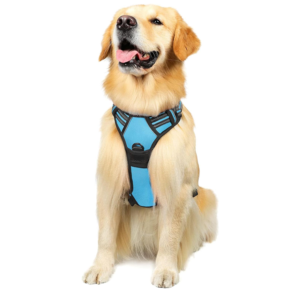 No-Pull Pet Harness with 2 Leash Clips Adjustable Soft Padded Dog Vest