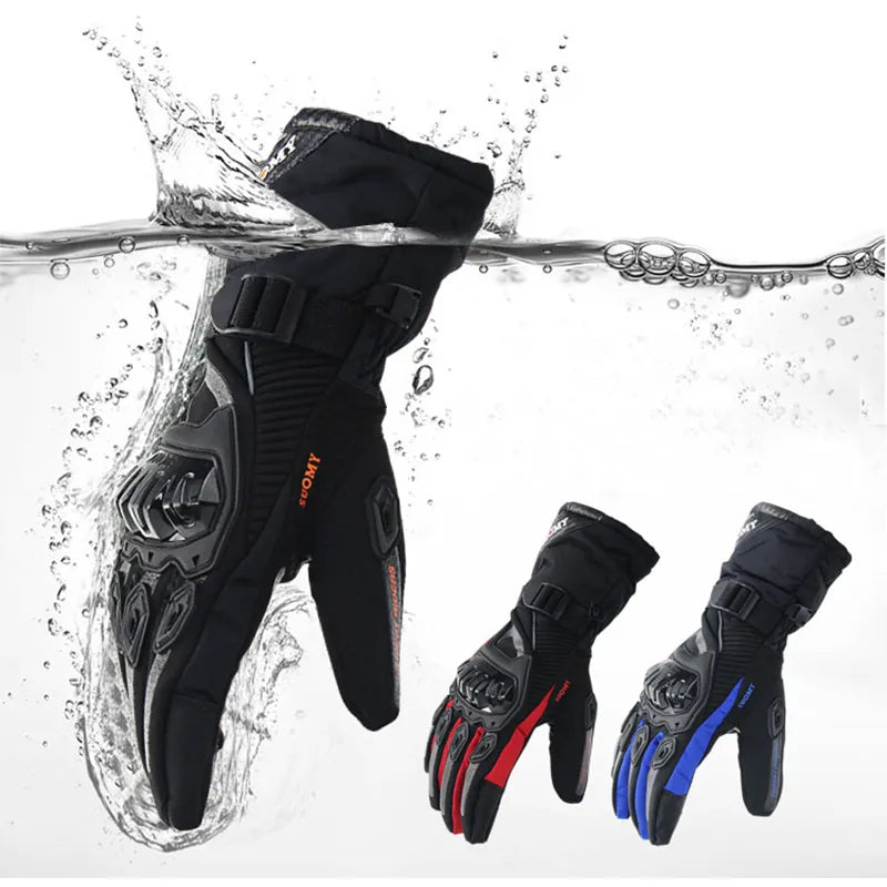 Motorcycle gloves Windproof and waterproof riding touch screen motocross gloves winter