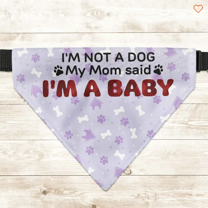 Personalized Photo Dog Bandana Collar