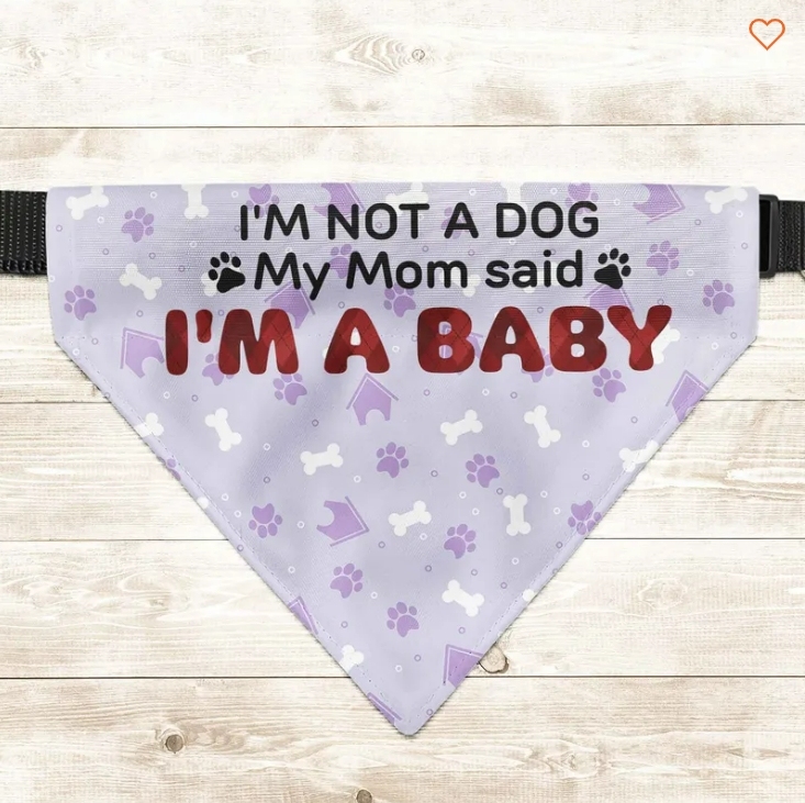 Personalized Photo Dog Bandana Collar