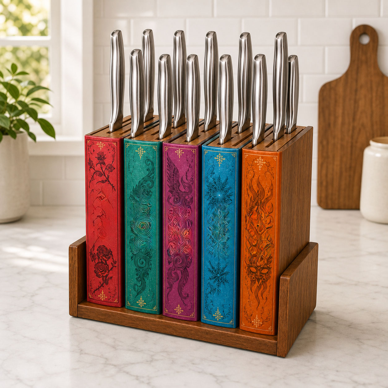 Book Lover’s Kitchen Knife Holder