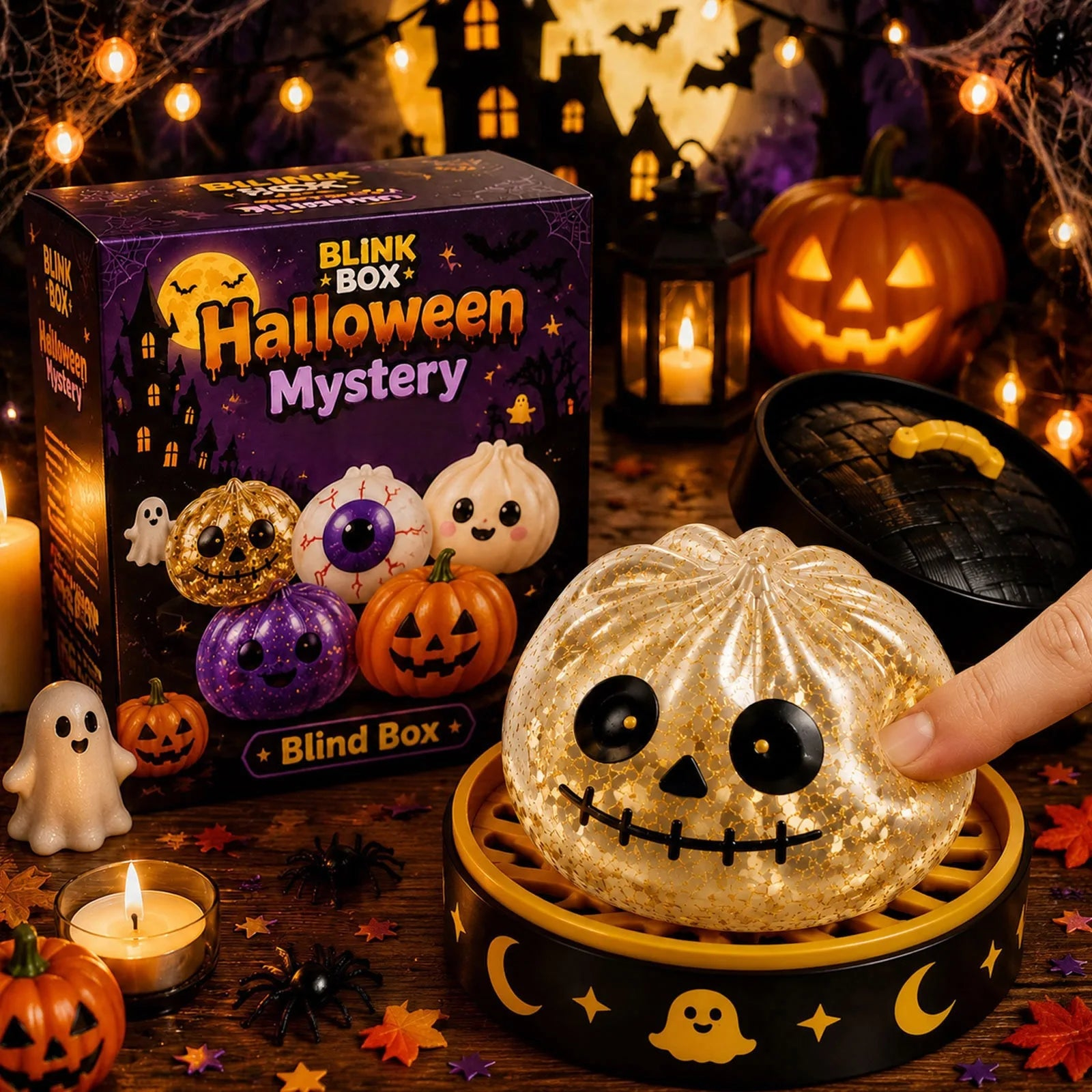 Halloween Ghost Steamed Bun Squeeze Toy