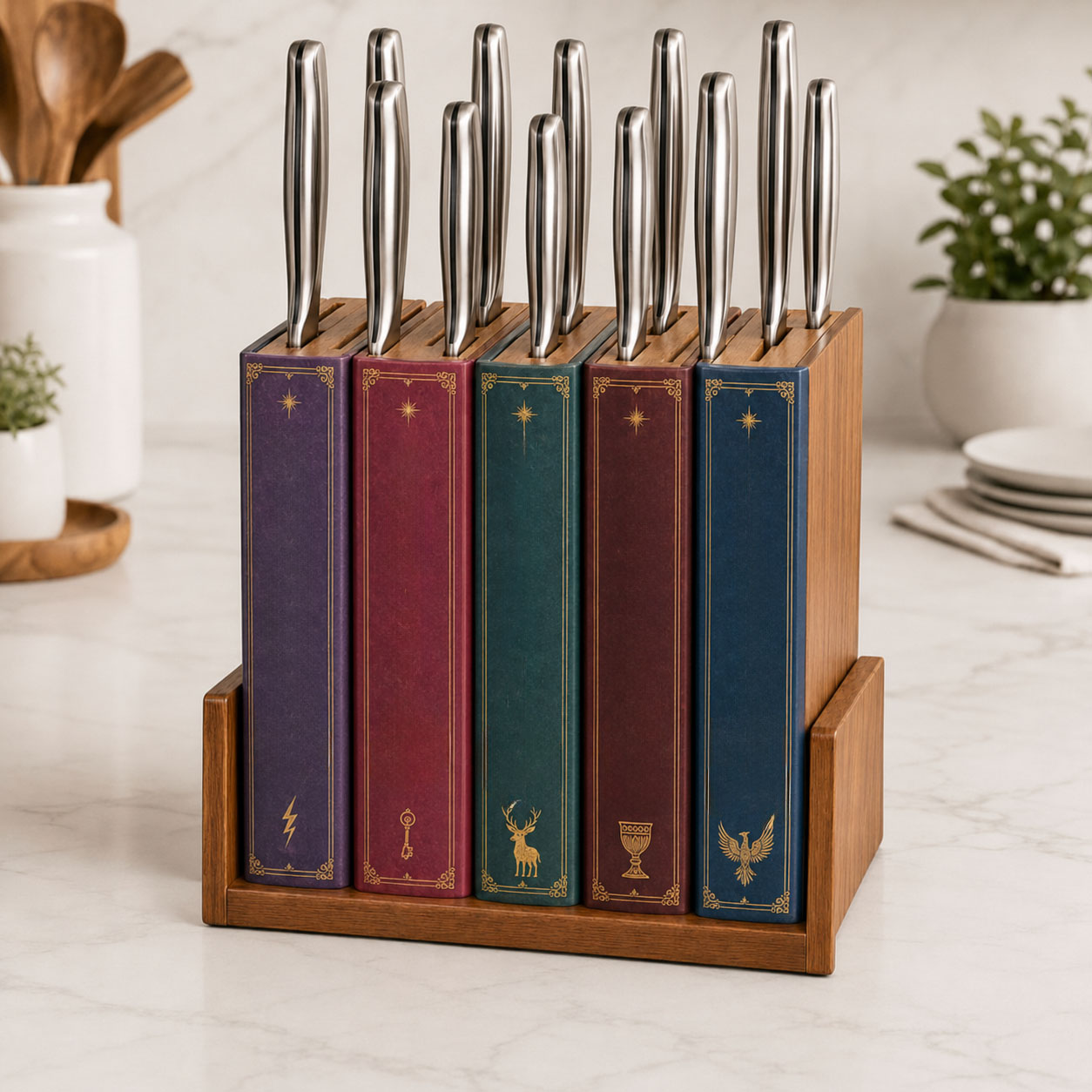 Book Lover’s Kitchen Knife Holder