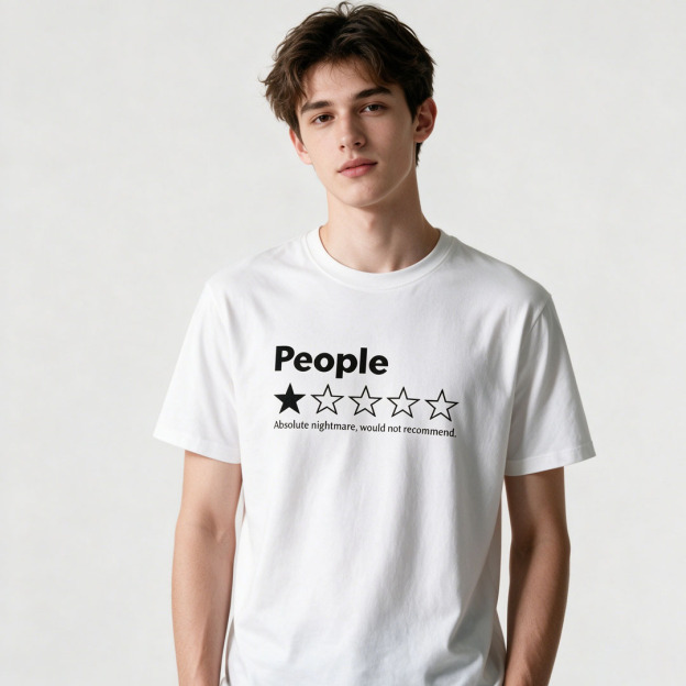 Funny Letter Print Tee